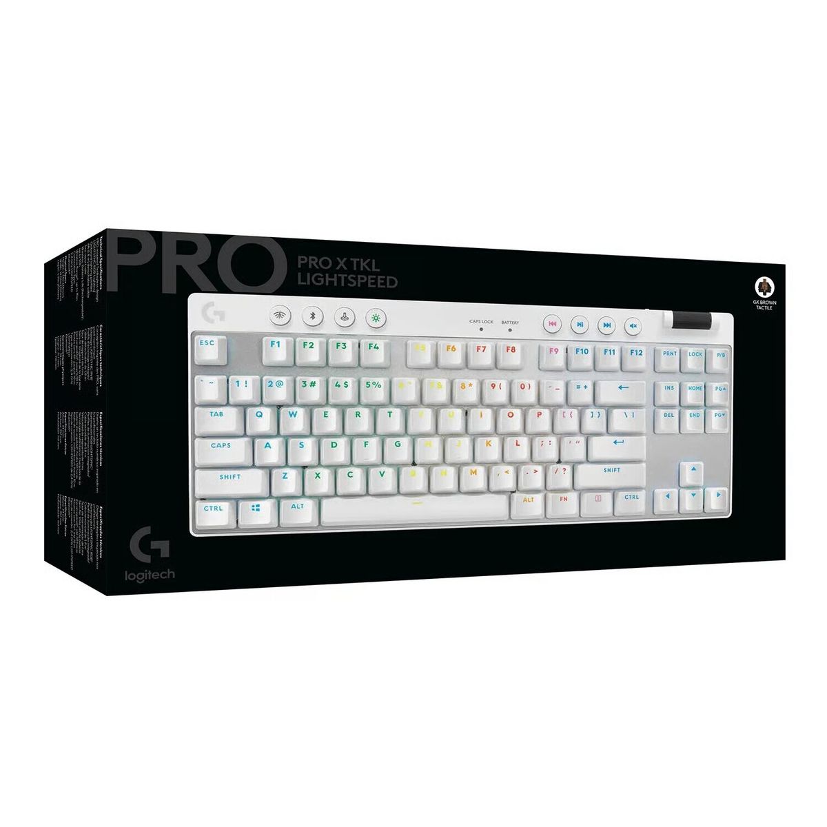 LOGITECH - TECLADO LOGITECH PRO X TKL LIGHTSPEED WHITE 920-012143 GAMING