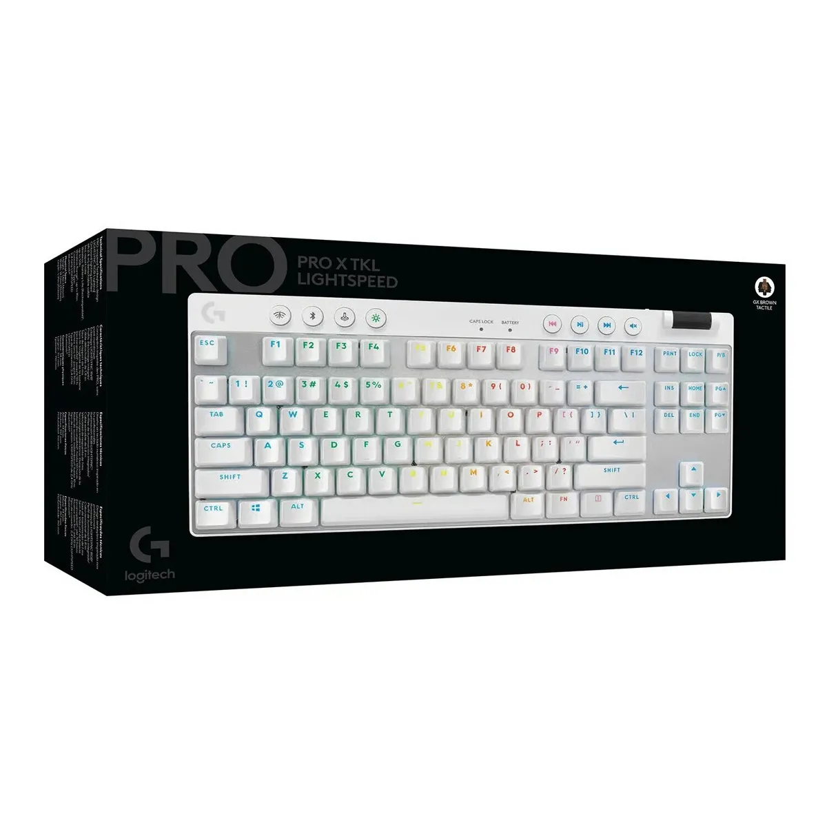 LOGITECH - TECLADO LOGITECH PRO X TKL LIGHTSPEED WHITE 920-012143 GAMING
