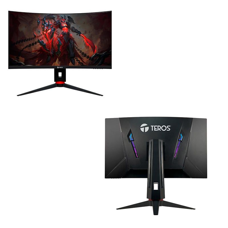 TEROS - Monitor curvo TEROS TE-2764G, 27" FHD VA, 240 Hz, 1ms, HDMI, DP, PIVOT