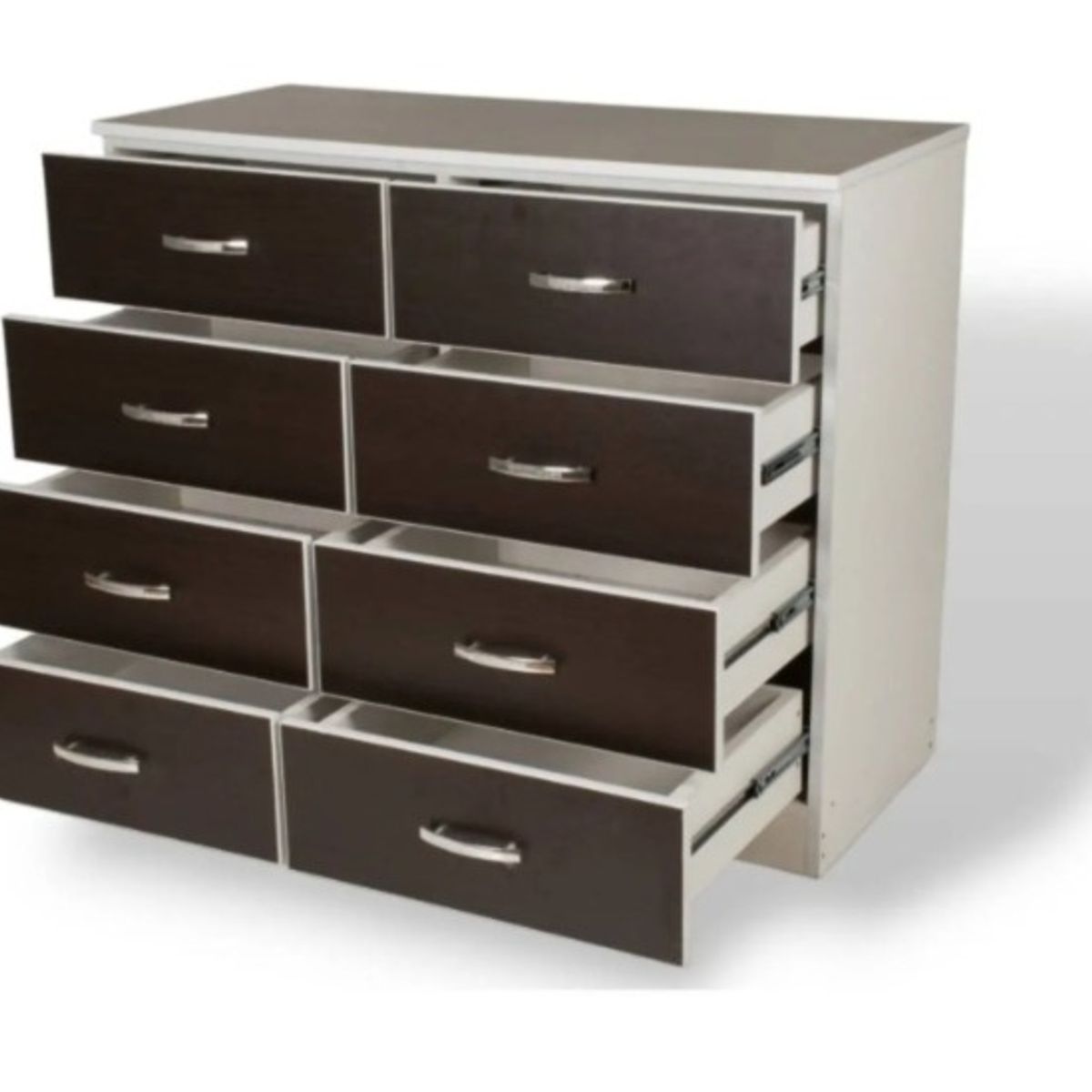 NACION MUEBLES - CÓMODA 8 CAJONES MARRÓN NM