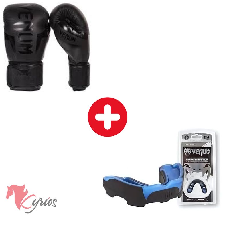 VENUM - Guantes De Box Venum 6 onz + Bucal Venum