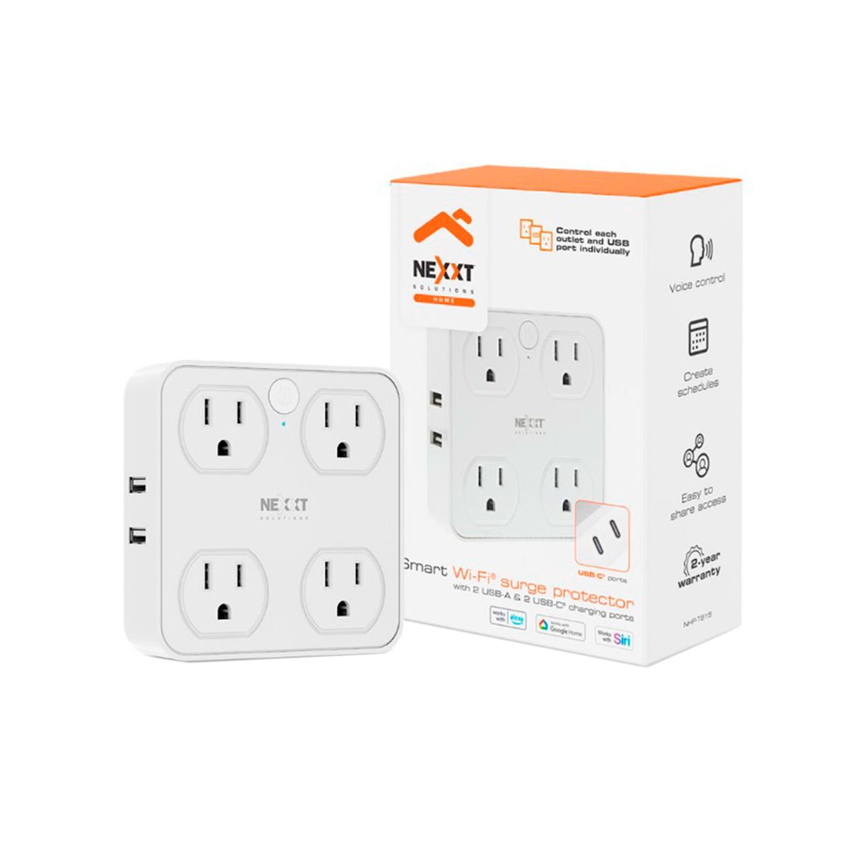 NEXXT SOLUTIONS - PROTECTOR DE SOBRETENSION NEXXT SMART WIFI PN NHP-T615