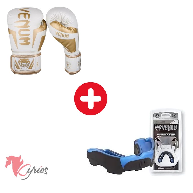 VENUM - Guantes De Box 6 onz + Bucal Venum