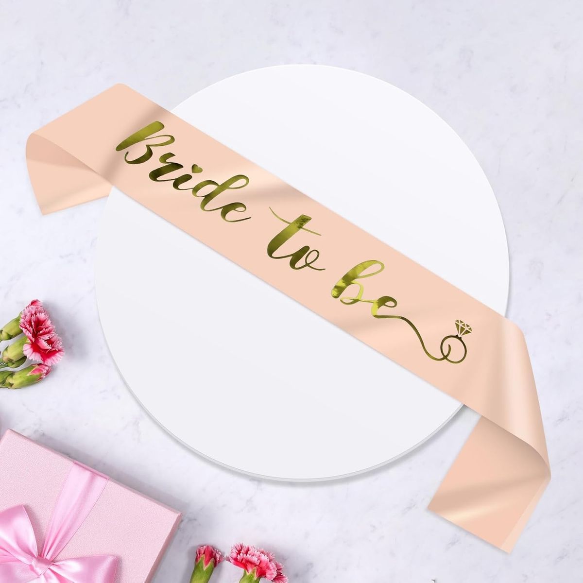 GENERICO - Banda novia despedida de soltera Bride to be oro rosa