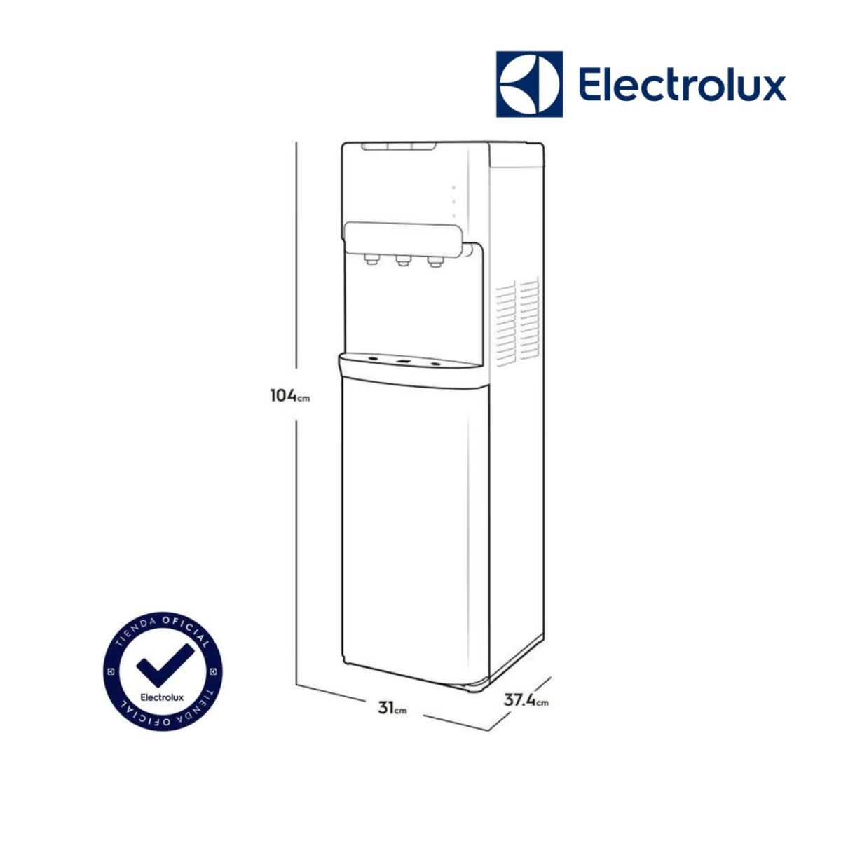 ELECTROLUX - Dispensador de Agua  Frio Calor Bidón OcultoED30SR