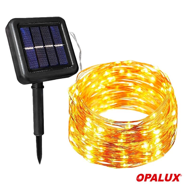 OPALUX - Guirnalda De Luces Led - Luz Decorativa  Con Panel Solar