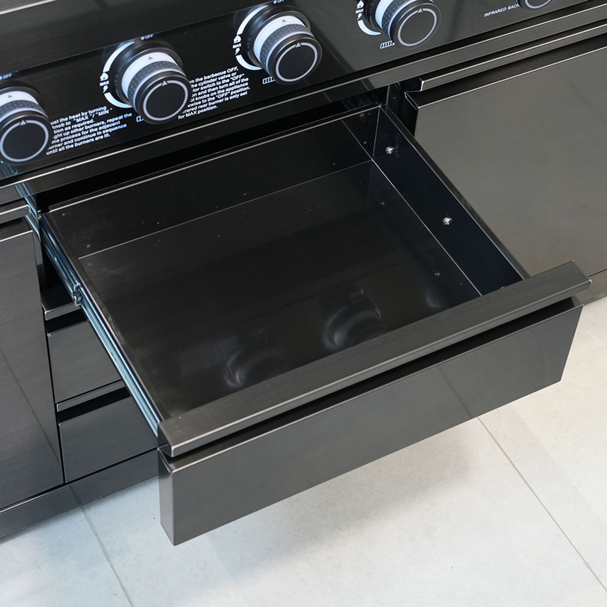 HIGRILL - Parrilla a Gas y Carbón de 8 Quemadores con Sellador de Carnes