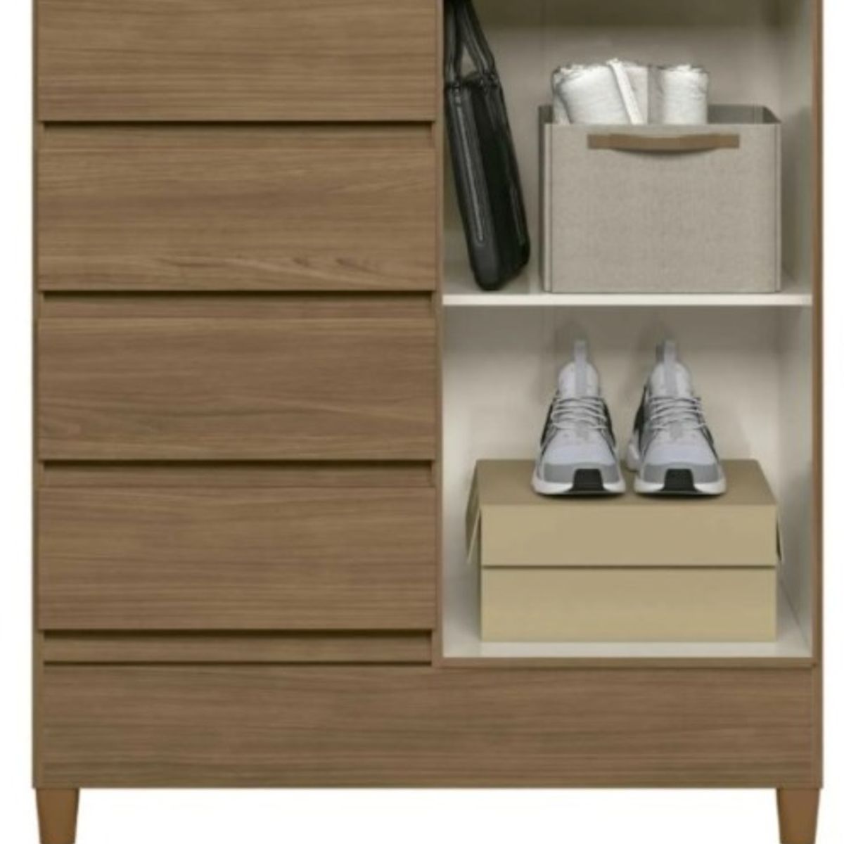 NACION MUEBLES - Velador minimalista marrón Kate NM