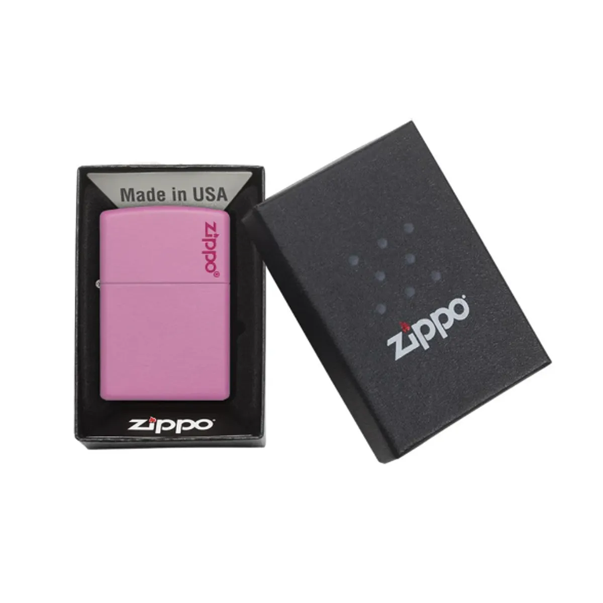 ZIPPO - Encendedor ZIPPO Classic Pink Matte Zippo Logo