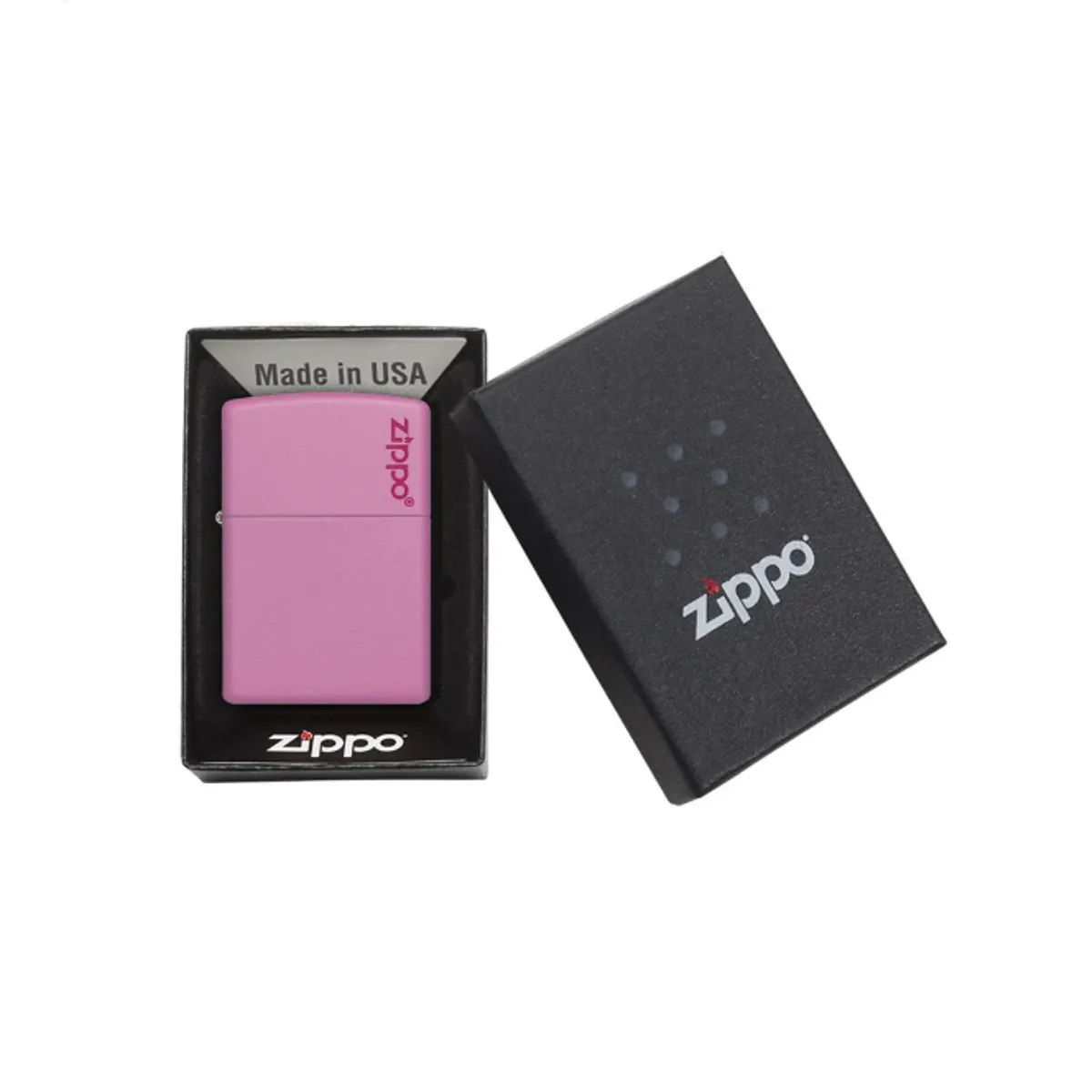 ZIPPO - Encendedor ZIPPO Classic Pink Matte Zippo Logo