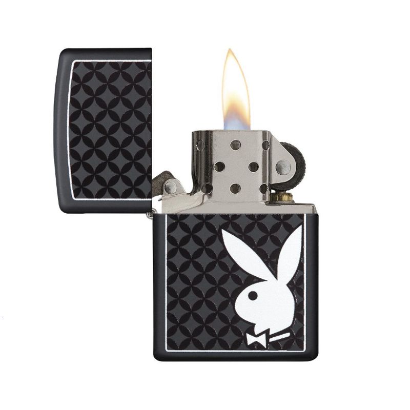 ZIPPO - Encendedor ZIPPO Playboy Matte Negro