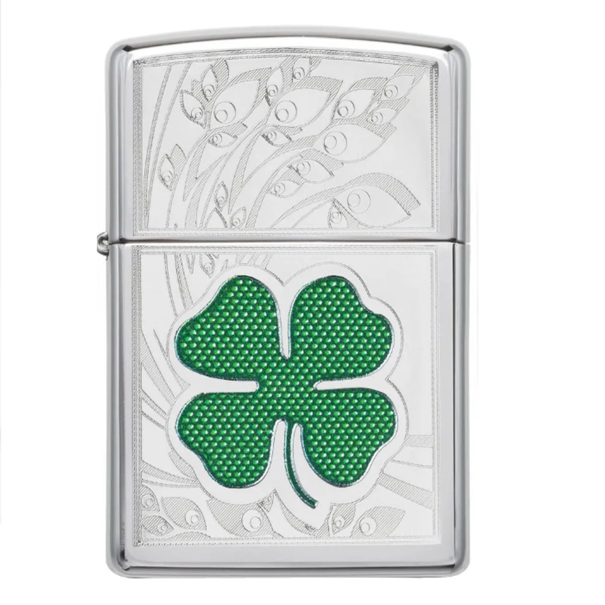 ZIPPO - Encendedor ZIPPO Clover High Polish Chrome Design