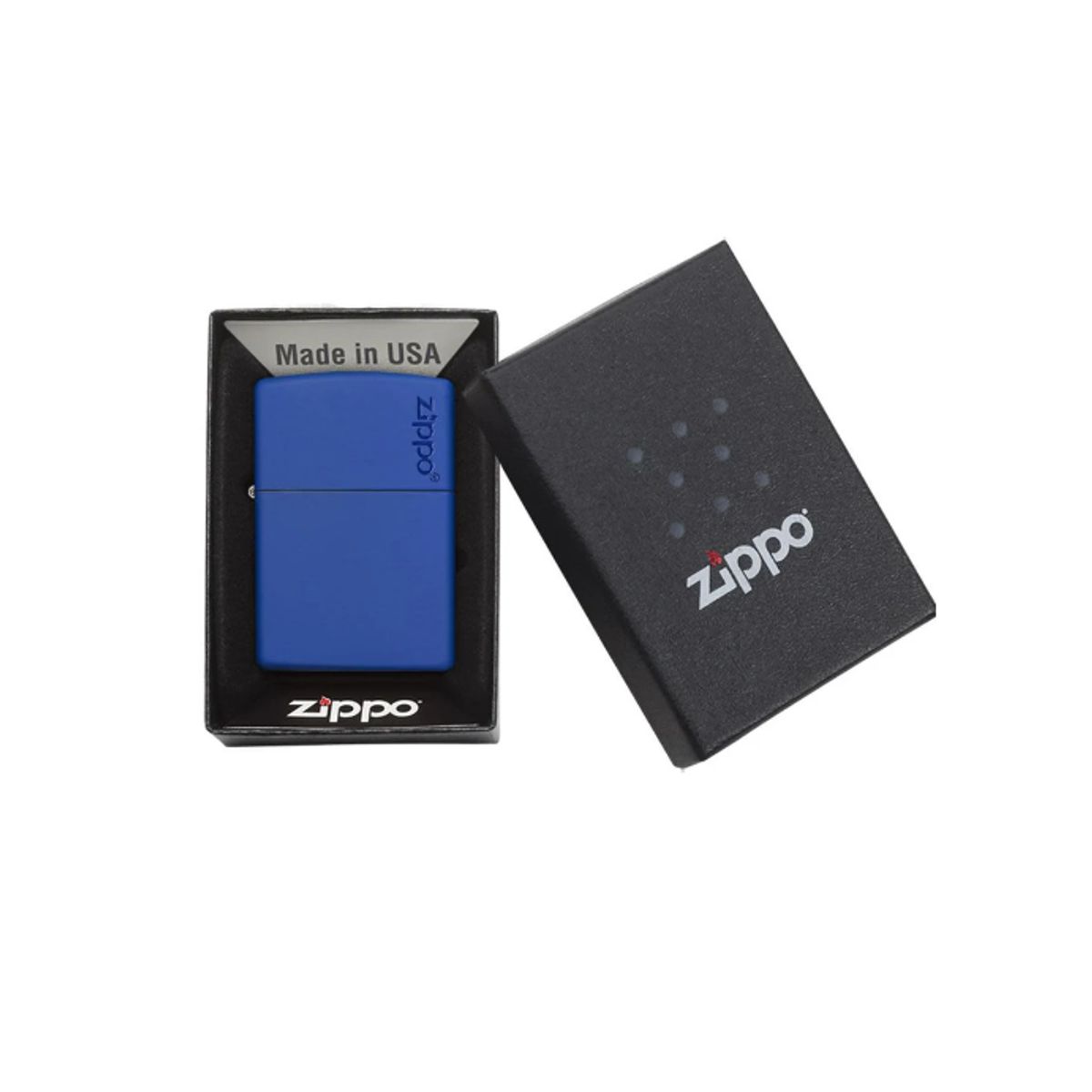 ZIPPO - Encendedor ZIPPO Classic Royal Blue Matte Zippo Logo