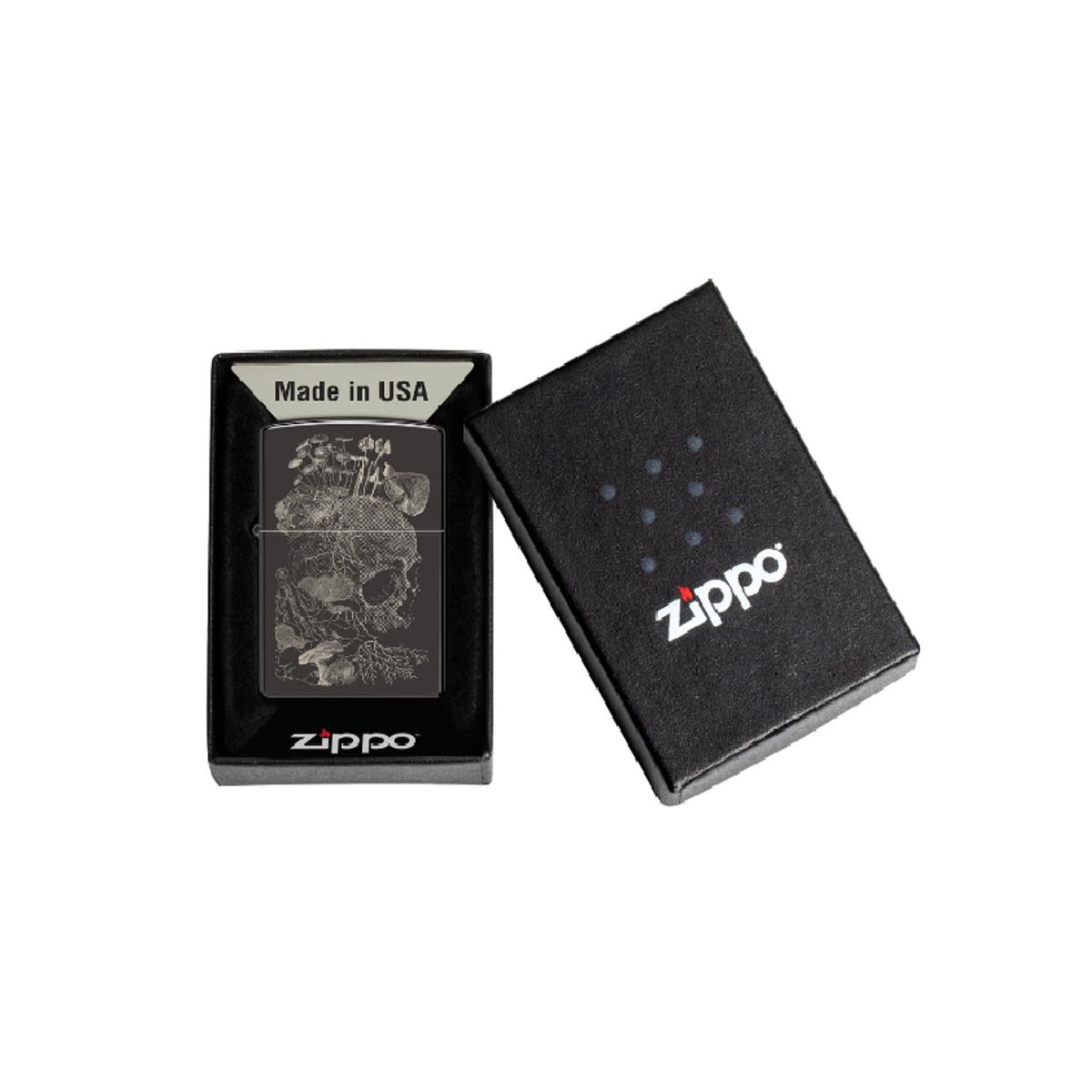 ZIPPO - Encendedor ZIPPO Skull Mushroom Design