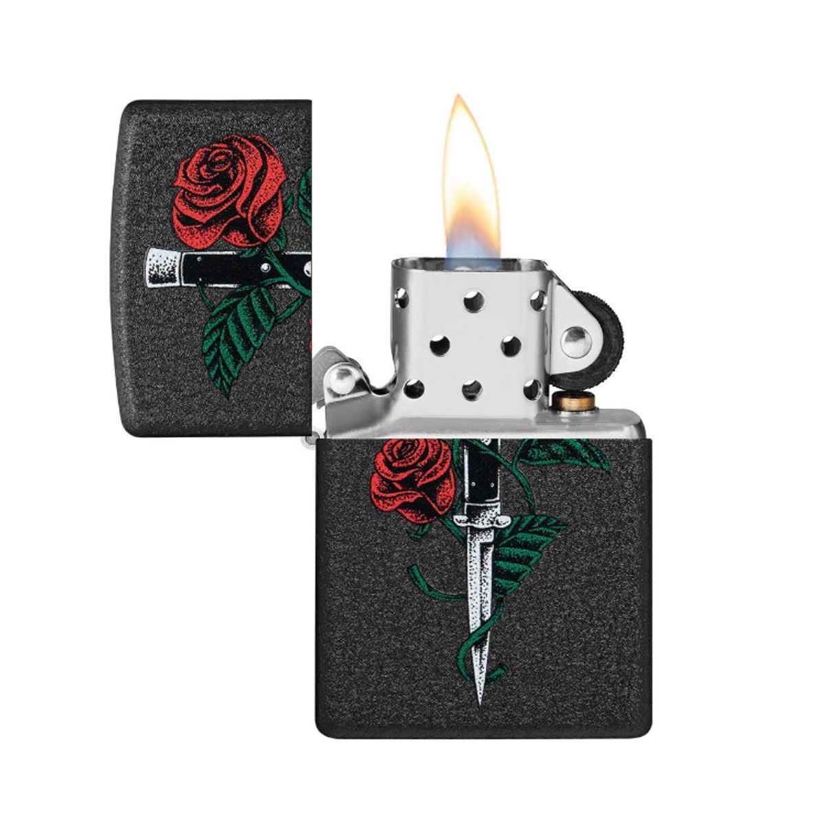 ZIPPO - Encendedor ZIPPO Rose Dagger Tattoo Design