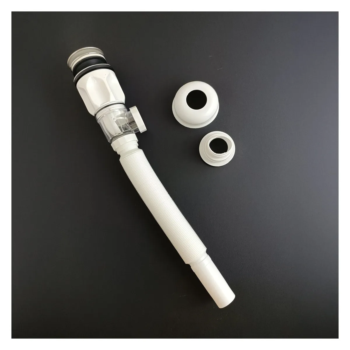 STONE - DESAGUE PUSH GRANDE + TRAMPA BOTELLA VERSATIL  ANTIOLORES BLANCO STONE