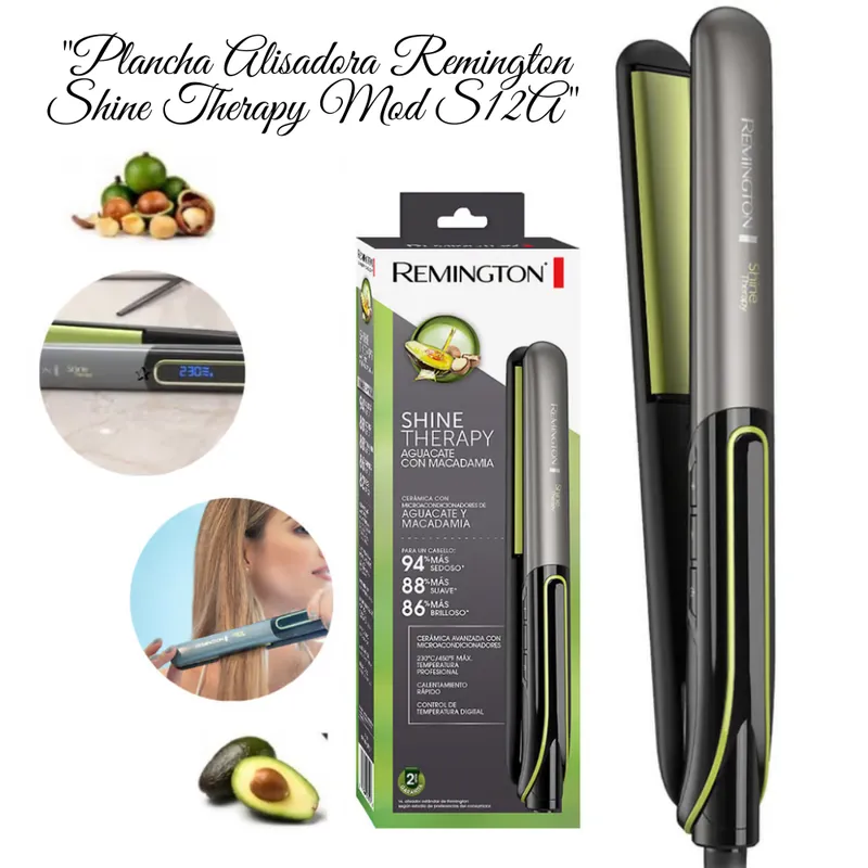 REMINGTON - Plancha Alisadora de Cabello Remington Shine Therapy - S12A