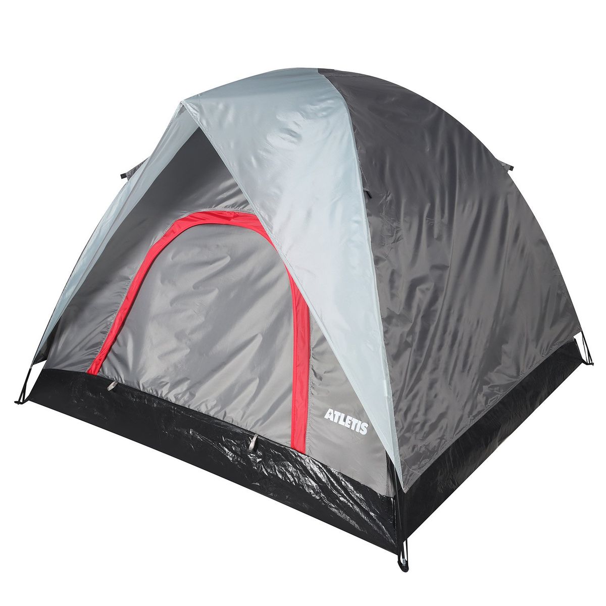 ATLETIS - Carpa 4 Personas Camping Outdoor Gris