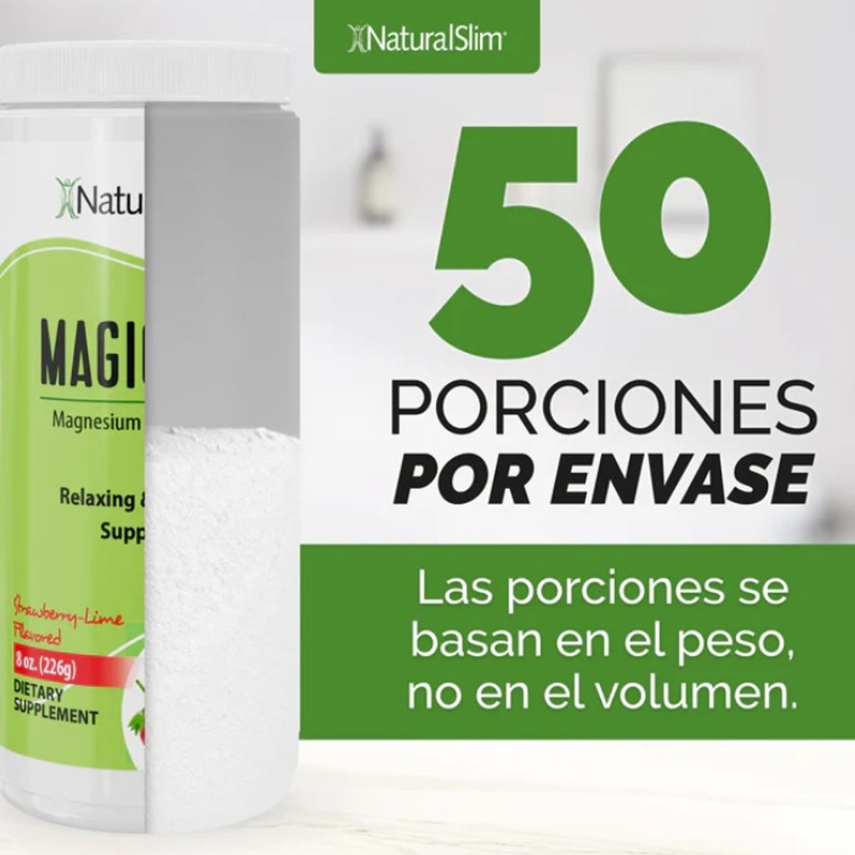 NATURALSLIM - Magicmac Citrato De Magnesio 226gr - Natural Slim Frank Suarez