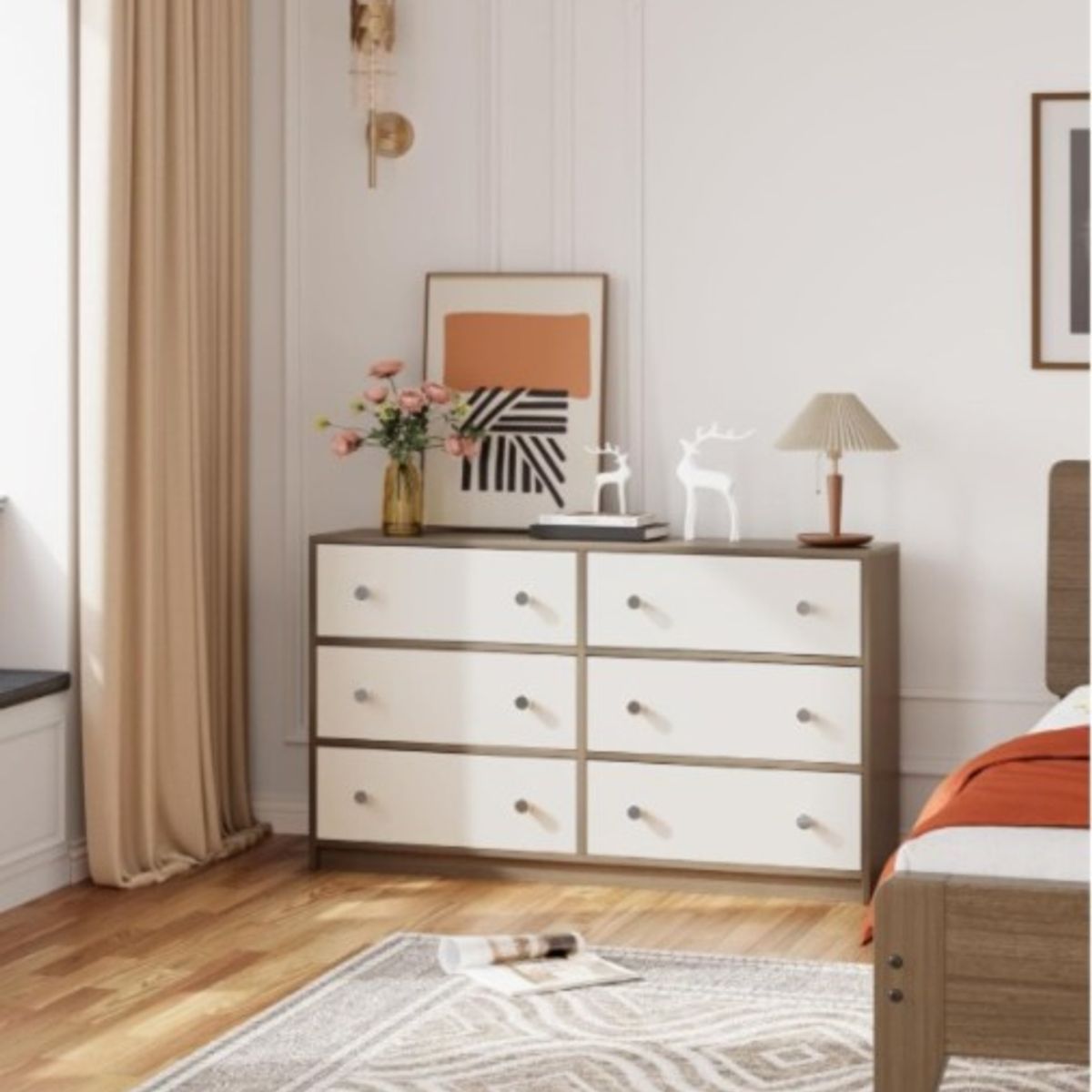 NACION MUEBLES - CÓMODA BLANCA KATTY NM