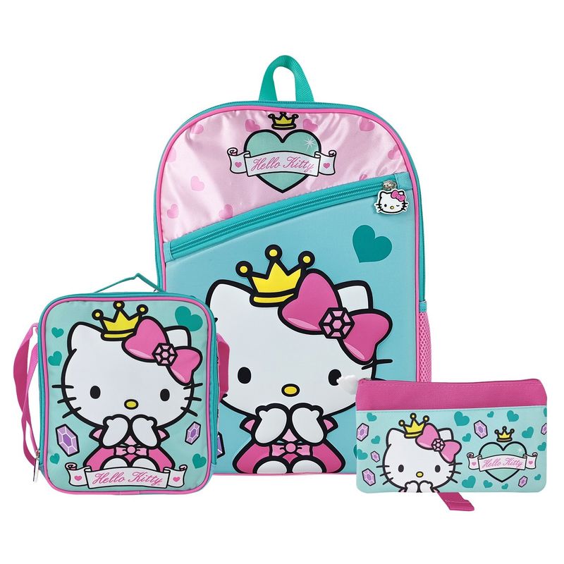 SCOOL - Set HELLO KITTY Mochila-Lonchera-Cartuchera marca Scool