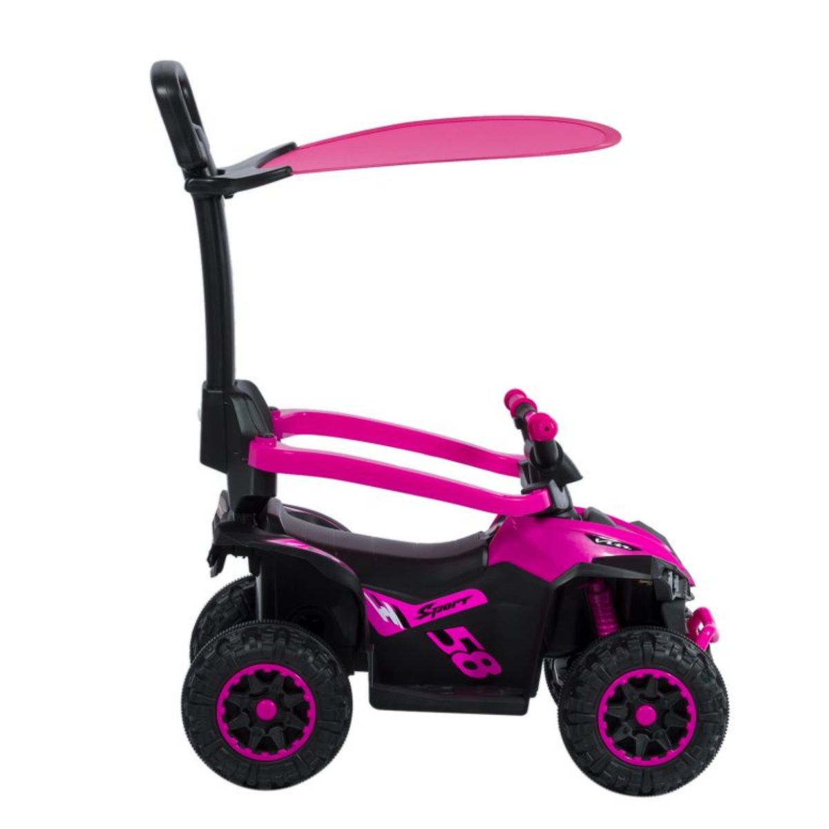 EBABY - Cuatrimoto Musical con Luces y Sombrilla ROSADO 357