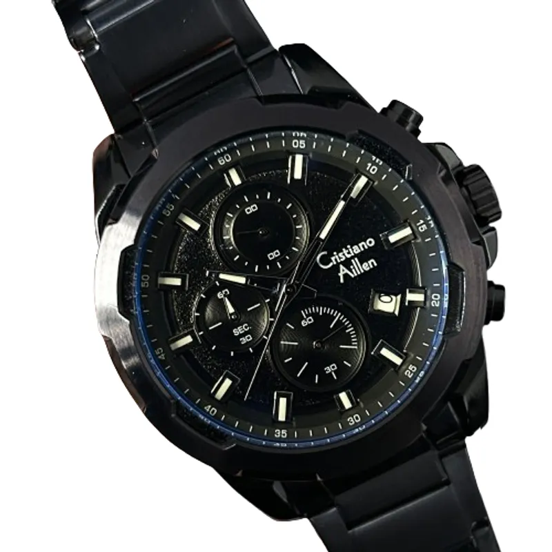 GENERICO - Reloj Cristiano Aillen 8888 Elegante Negro - CRI-8