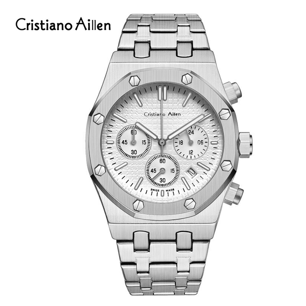 GENERICO - Reloj Cristiano Aillen 833 Elegante Blanco - Cri-15