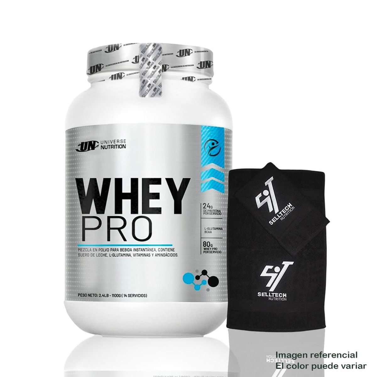 UNIVERSE NUTRITION - Whey Pro 1.1 kg Cookies+Toalla