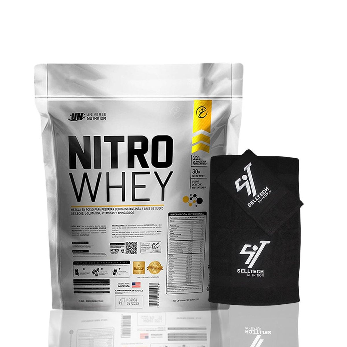 UNIVERSE NUTRITION - Nitro Whey de 5 kg Vainilla+Toalla