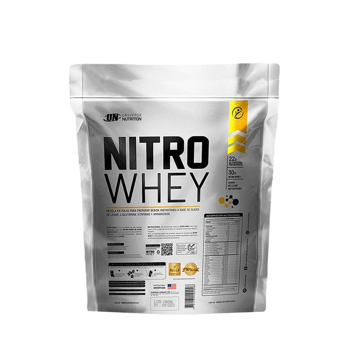UNIVERSE NUTRITION - Nitro Whey de 5 kg Vainilla+Toalla