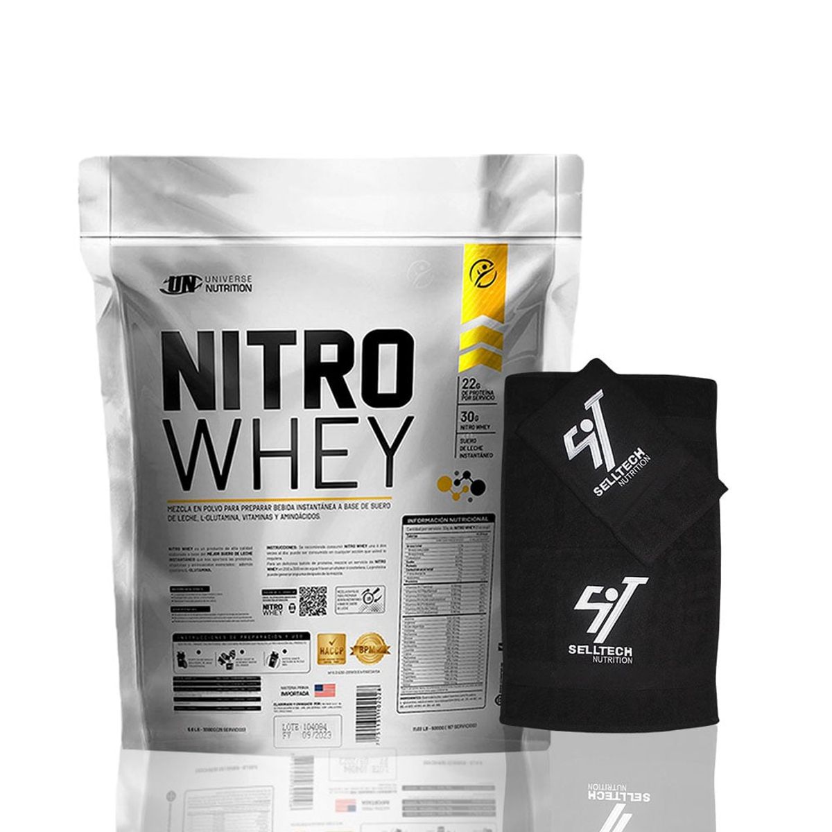 UNIVERSE NUTRITION - Nitro Whey de 5 kg Cookies+Toalla