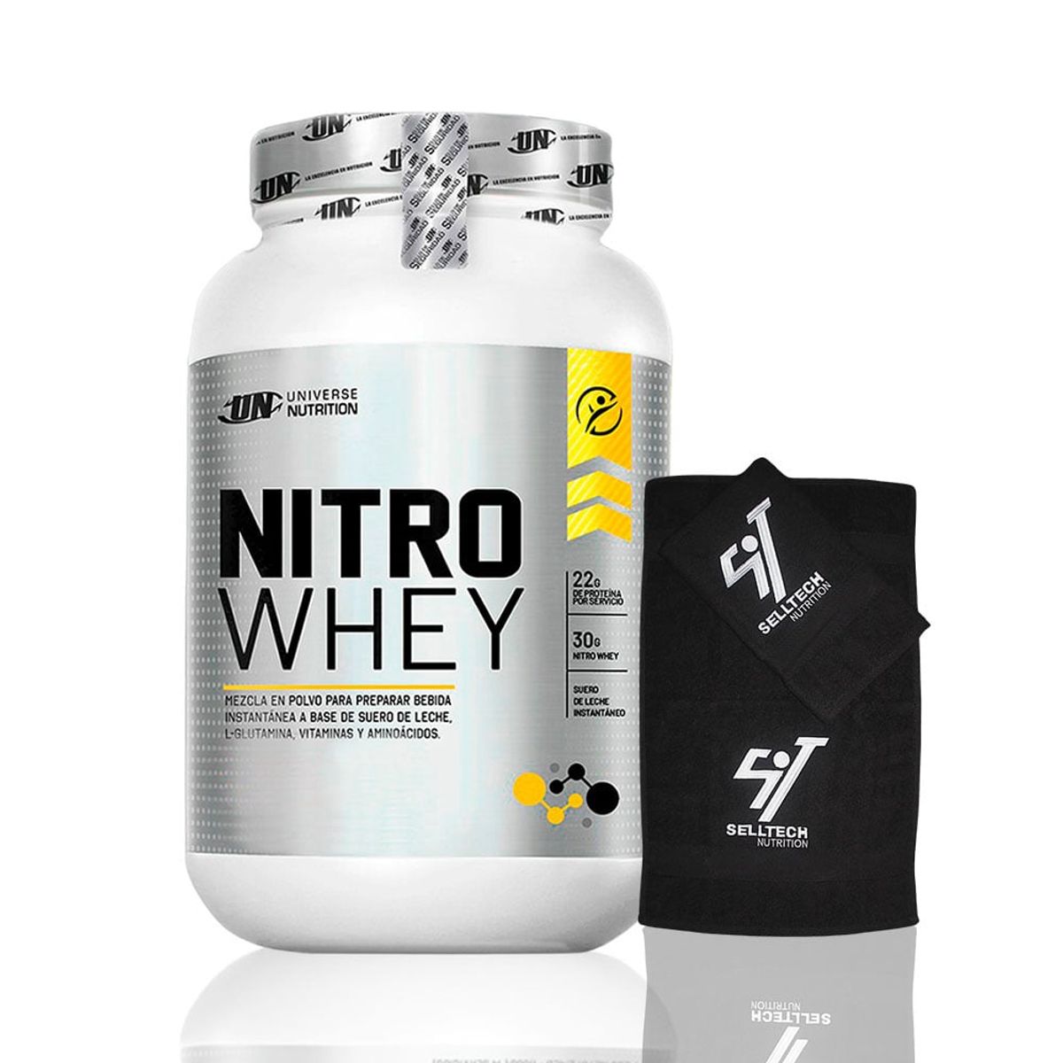UNIVERSE NUTRITION - Nitro Whey de 1.1 kg Cookies+Toalla