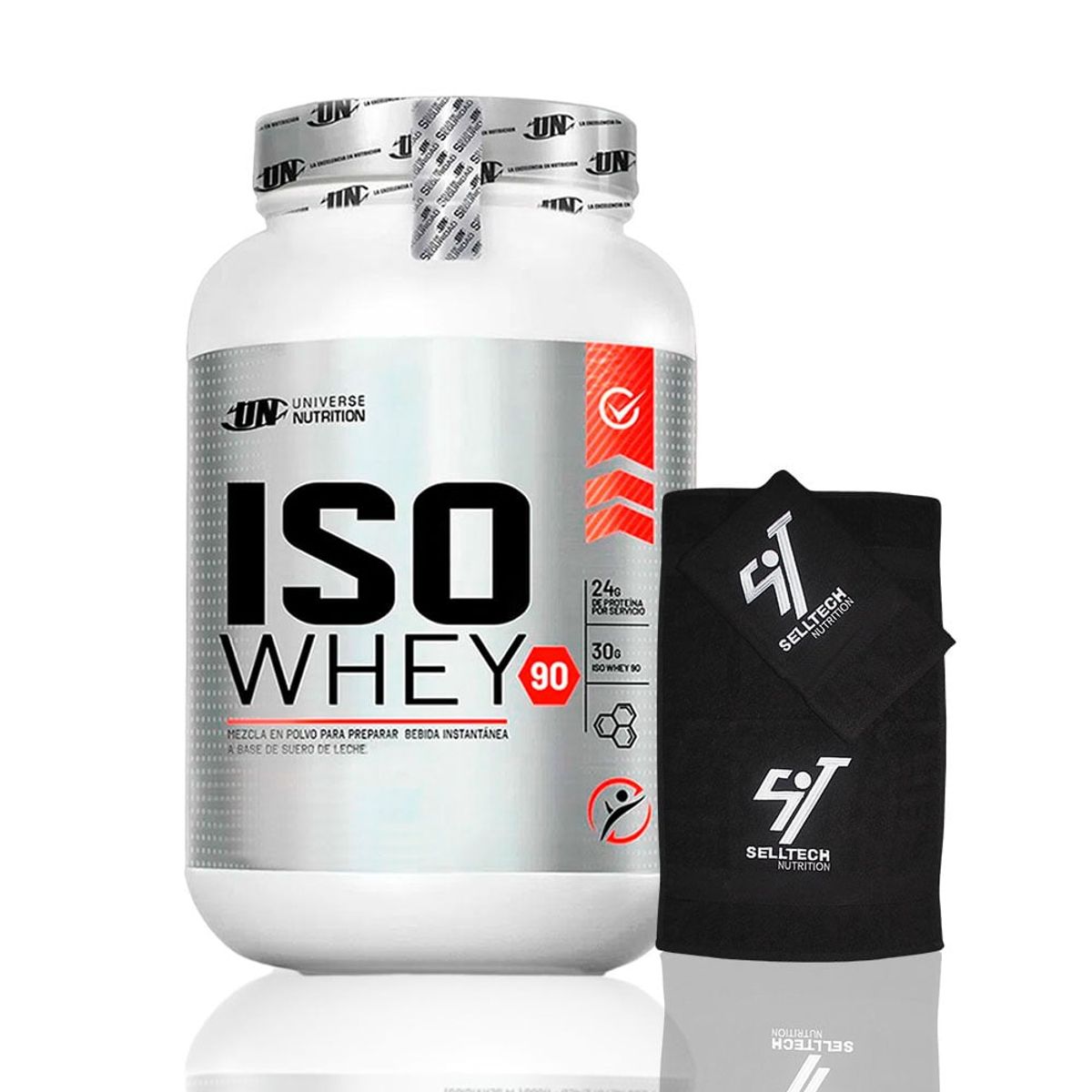 UNIVERSE NUTRITION - Iso Whey 90 de 1.1 kg Vainilla+Toalla