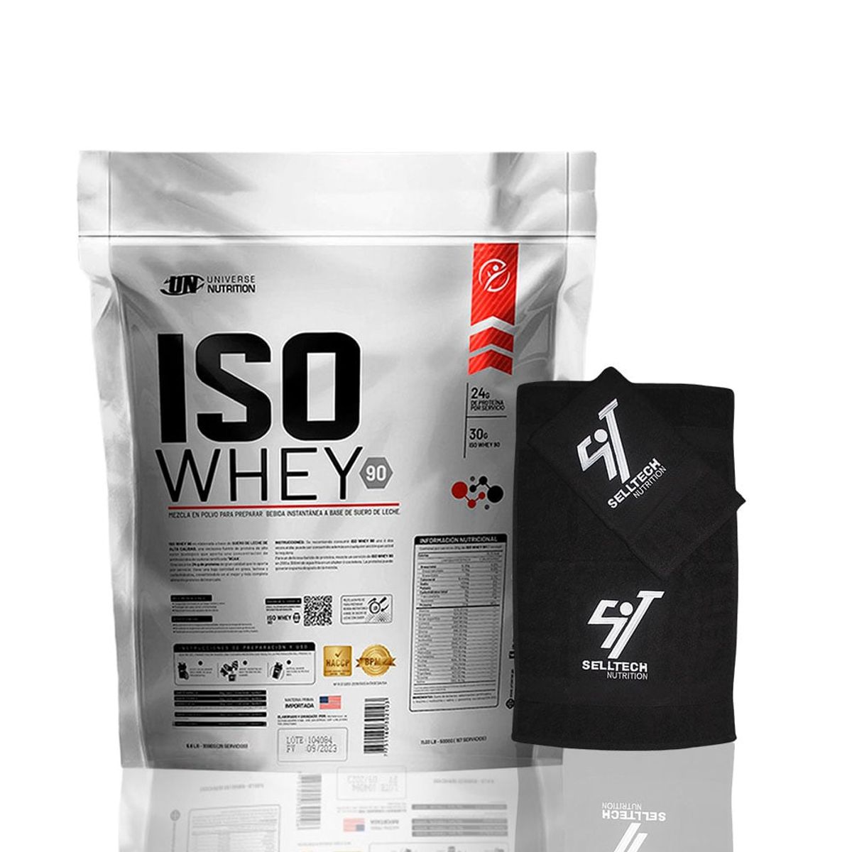 UNIVERSE NUTRITION - Iso Whey 90 de 5 kg Vainilla+Toalla