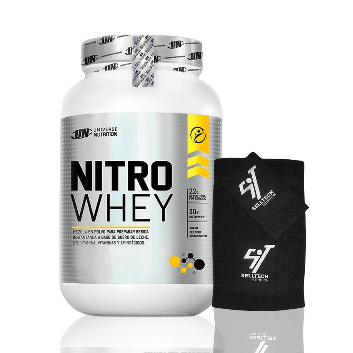UNIVERSE NUTRITION - Nitro Whey de 1.1 kg Vainilla+Toalla