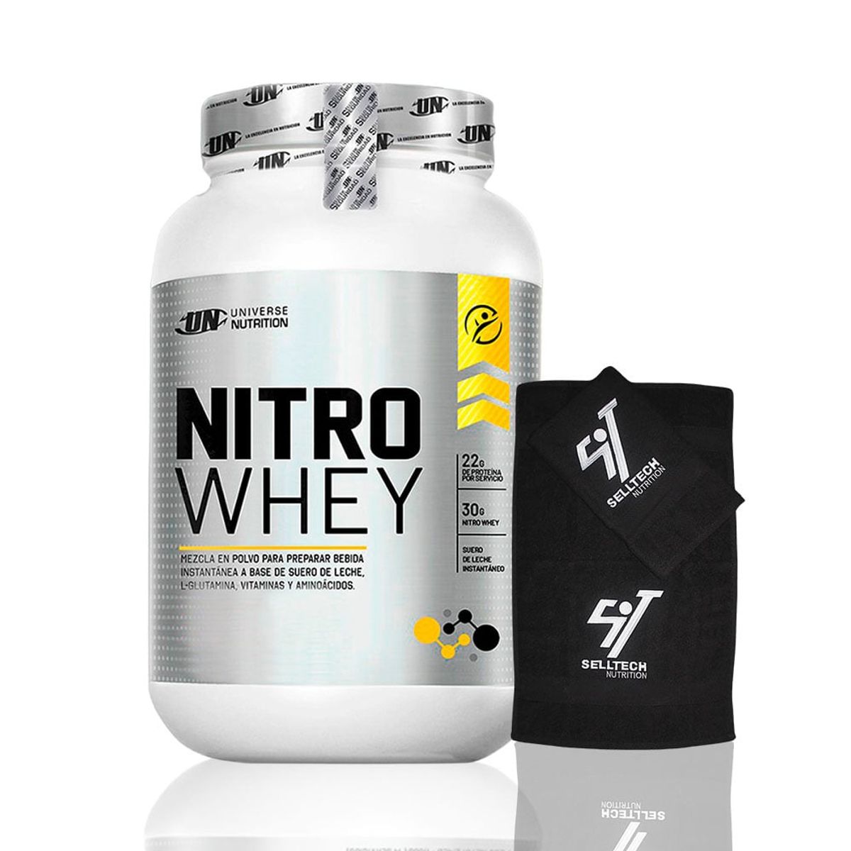 UNIVERSE NUTRITION - Nitro Whey de 1.1 kg Chocolate+Toalla