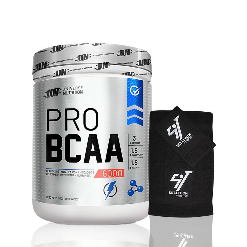 UNIVERSE NUTRITION - Aminoácidos Pro Bcaa UN 500gr Citrus Punch+Toalla