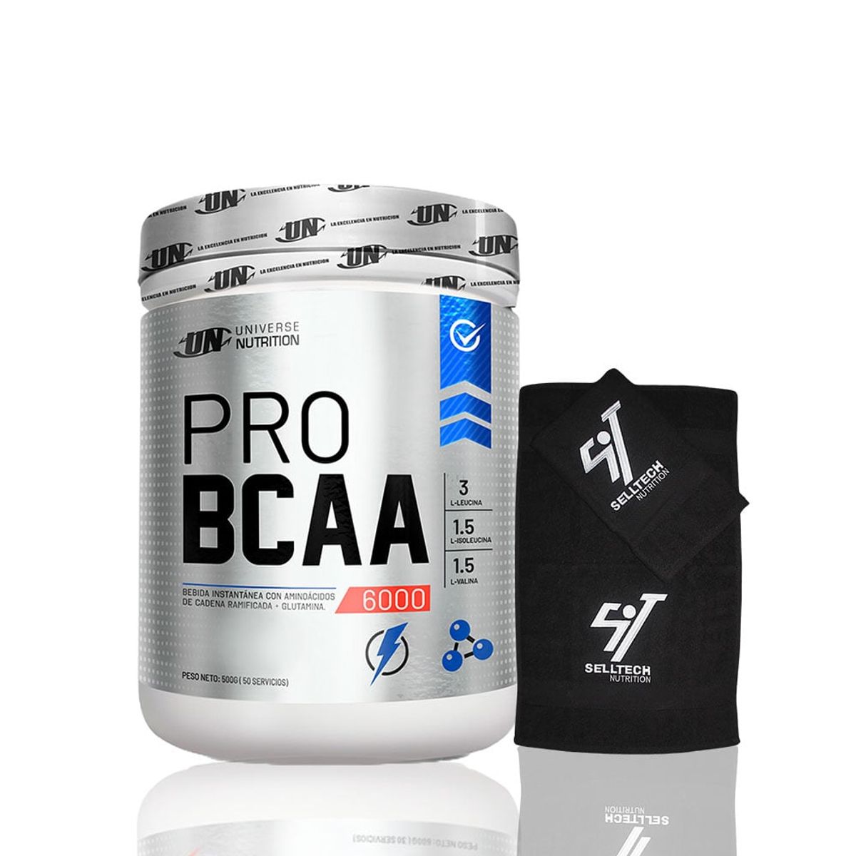 UNIVERSE NUTRITION - Aminoácidos Pro Bcaa UN 500gr Fruit Punch+Toalla