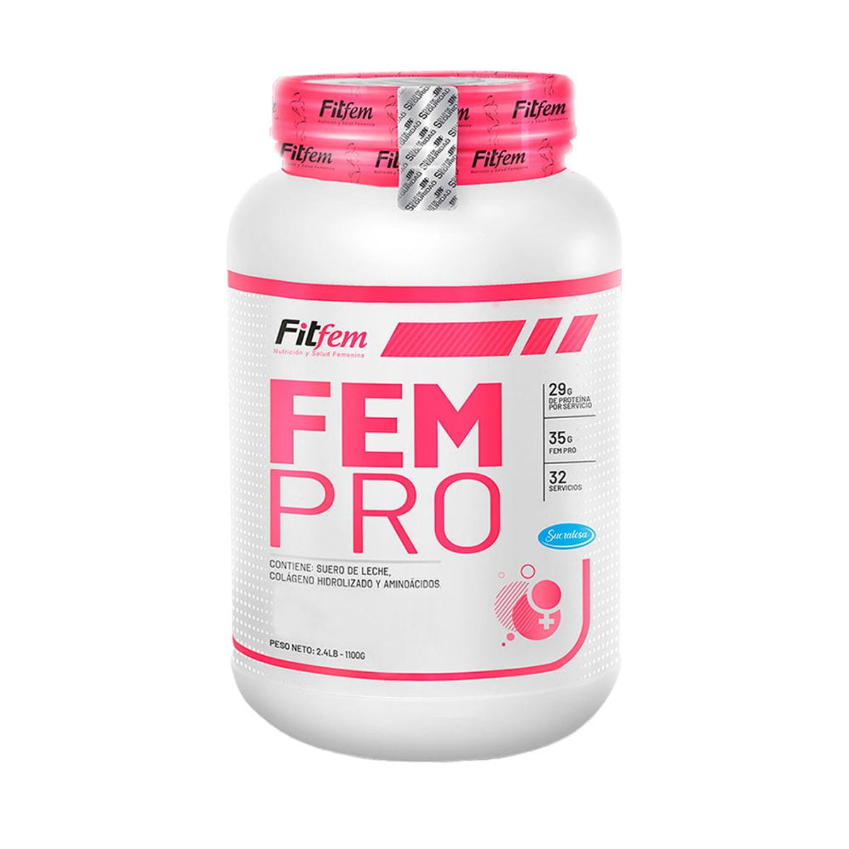FITFEM - Proteína Fem Pro 1100gr Chocolate + Toalla