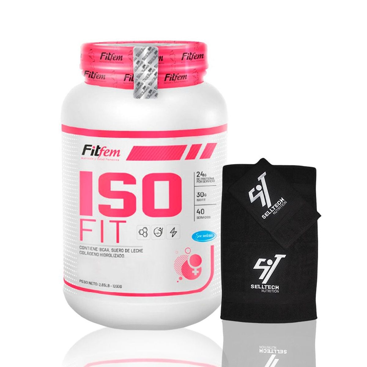 FITFEM - Proteína Iso Fit 1kg Vainilla + Toalla