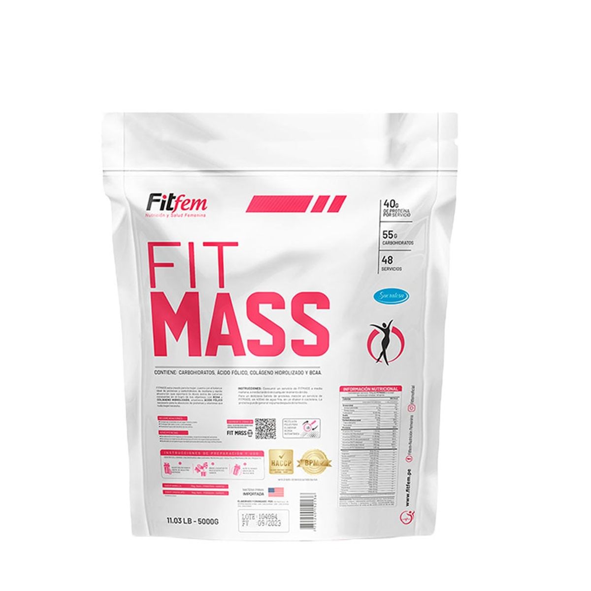 FITFEM - Proteína Fitfem Fit Mass 5kg Vainilla + Toalla