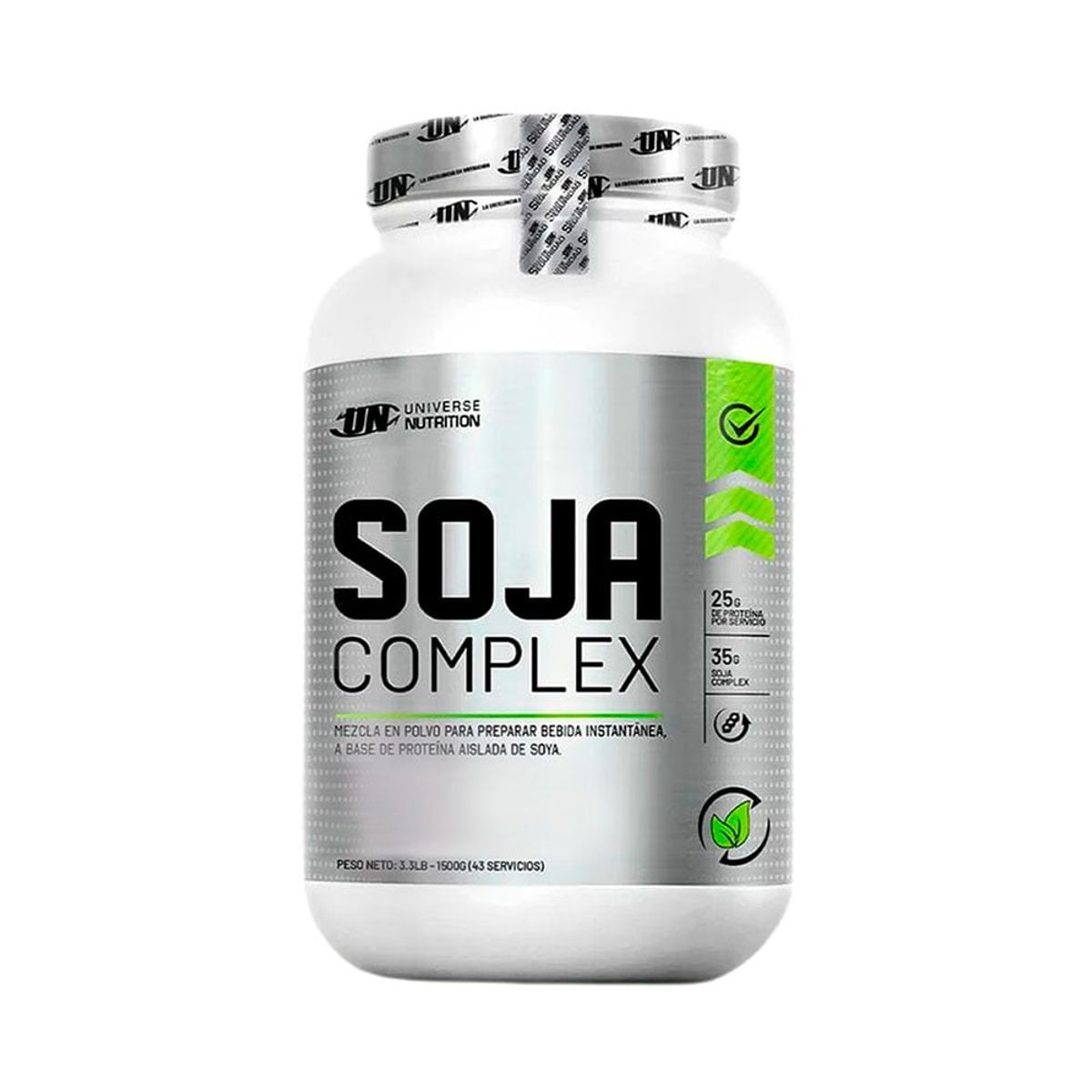UNIVERSE NUTRITION - Proteína de Soja Complex 1.5 kg Vainilla+Toalla