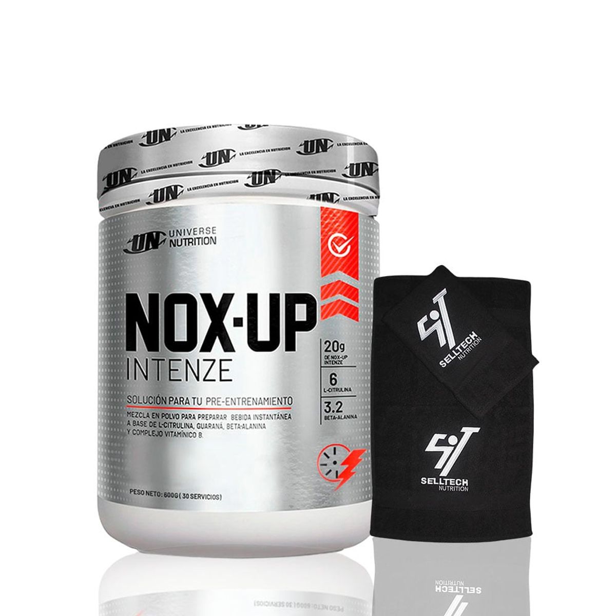 UNIVERSE NUTRITION - Pre - Entreno Universe Nutrition Nox-Up Intenze 600gr Citrus Punch+Toalla