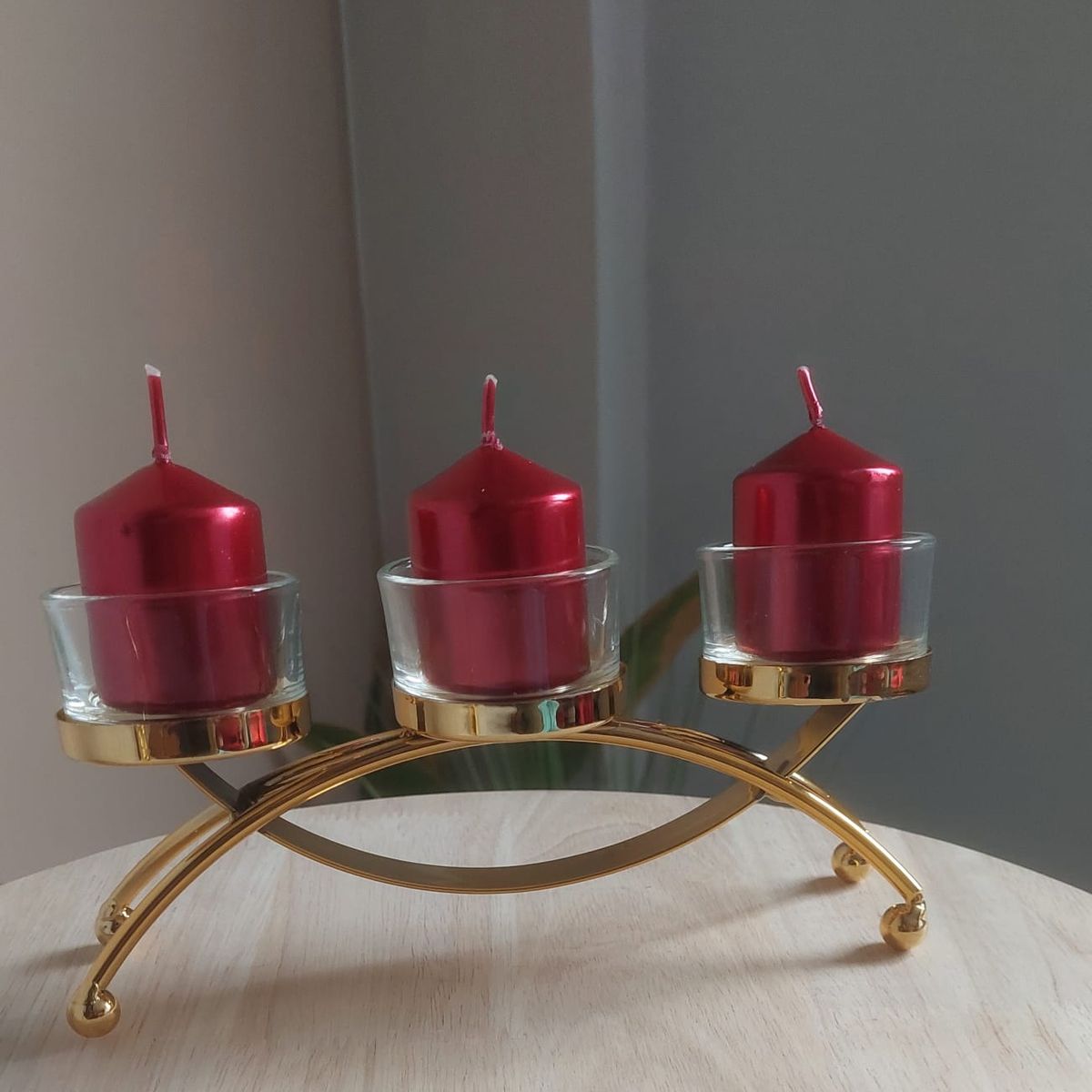 GENERICO - Adorno Portavela Lume 18x8x12 cm