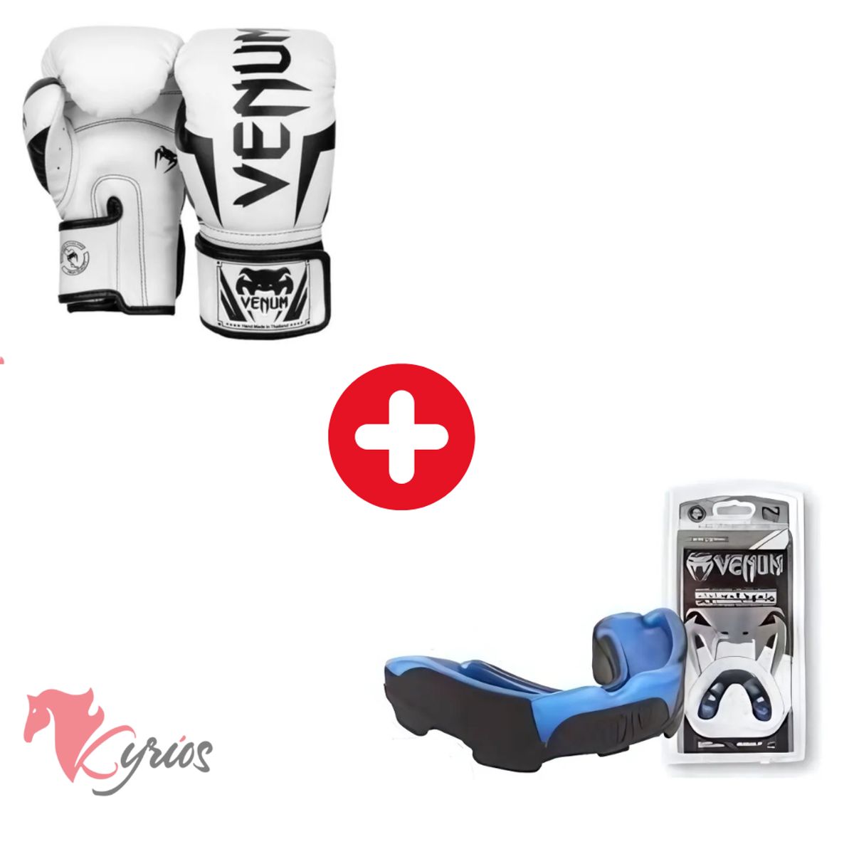 VENUM - Guantes De Box Venum De 12 onz + Bucal Venum