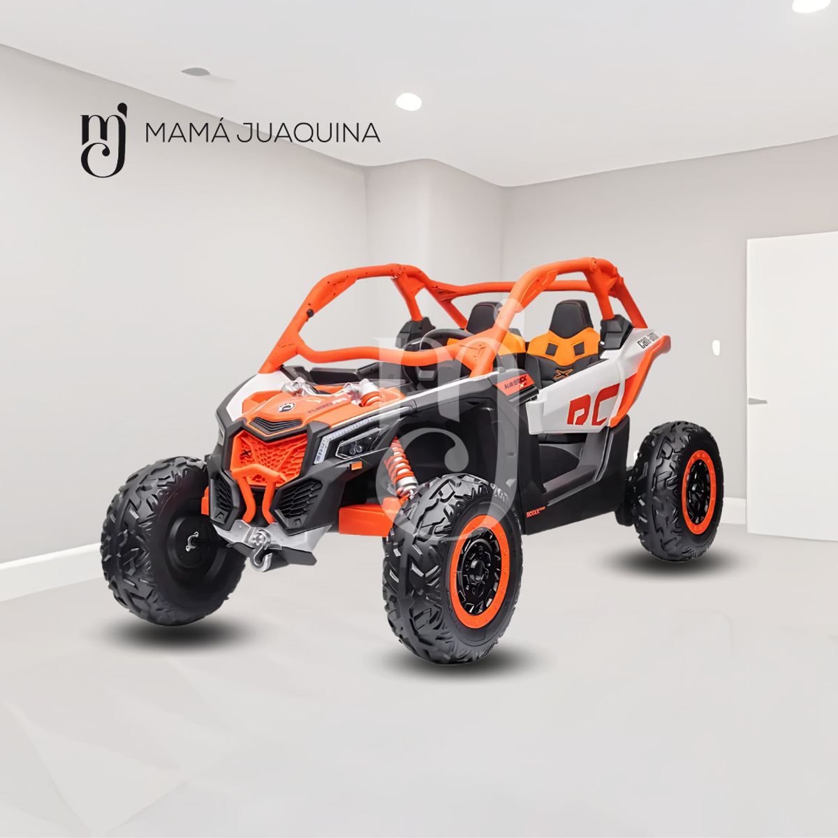 CONFORT - Carro a Batería 4x4 «CAN-AM VELOUIX» Licenciado Orange
