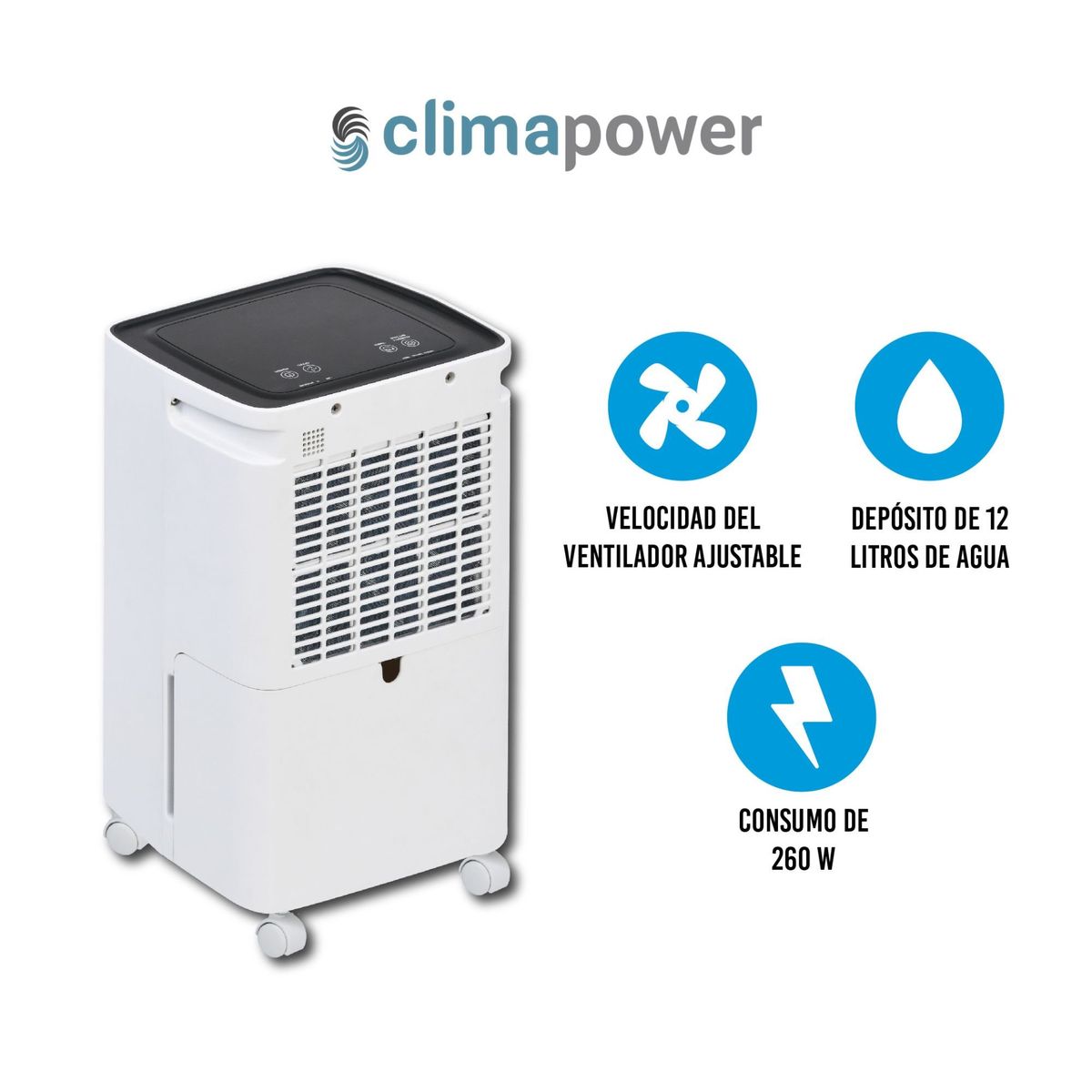 GENERICO - DESHUMEDECEDOR DE AIRE PORTÁTIL PD12