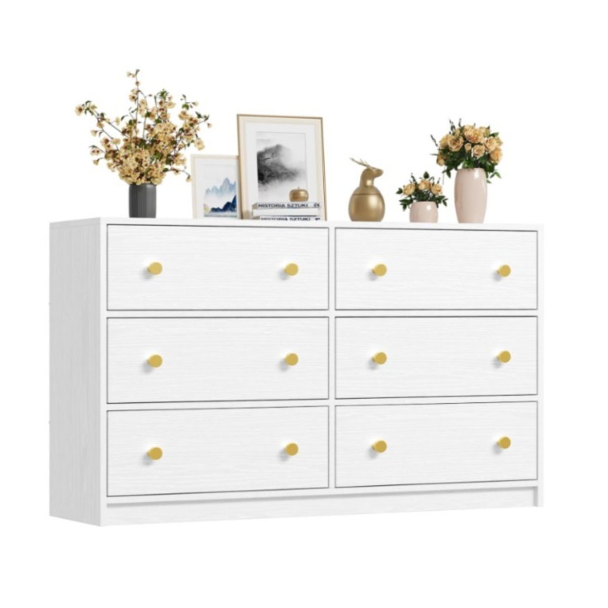 NACION MUEBLES - CÓMODA 6 CAJONES KATE NM