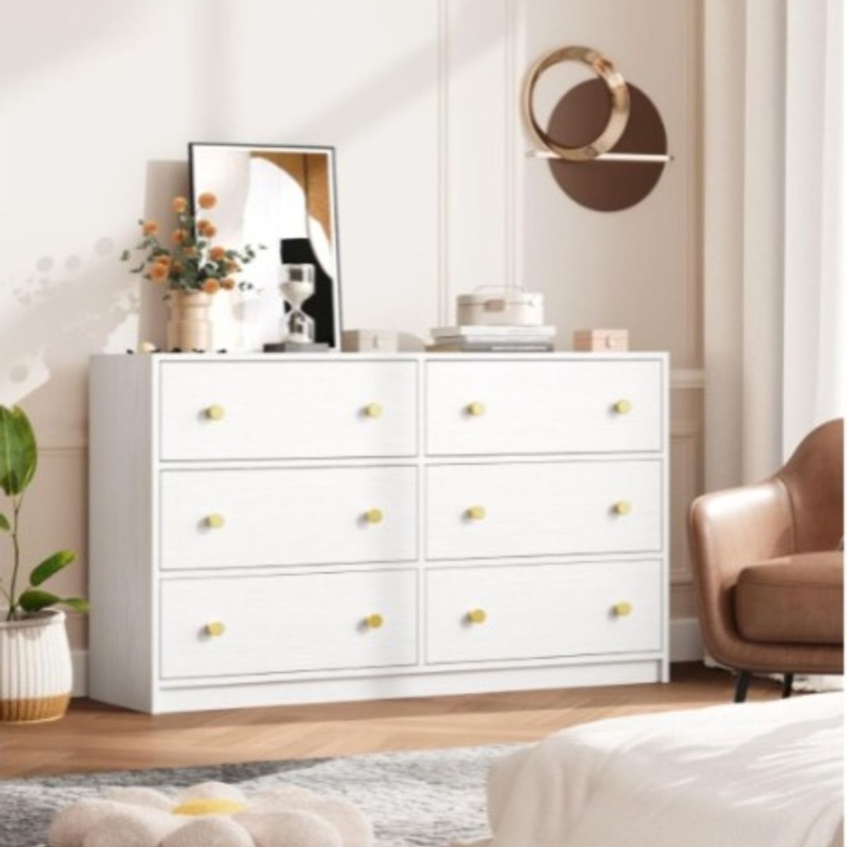 NACION MUEBLES - CÓMODA 6 CAJONES KATE NM